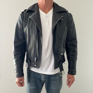 All American Rider Leather Motorcycle Jacket
